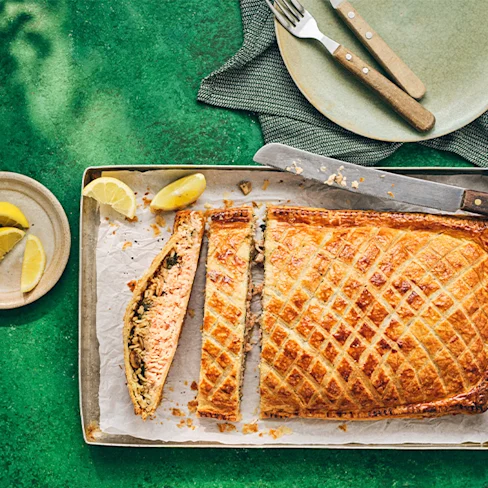 Salmon Puff Pastry Pie