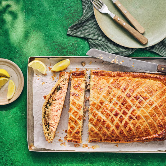 Salmon Puff Pastry Pie