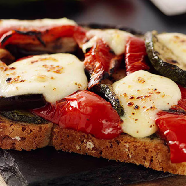 Roasted Vegetable and Mozzarella Toastie