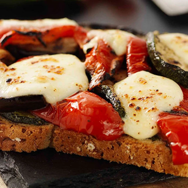 Roasted Vegetable and Mozzarella Toastie