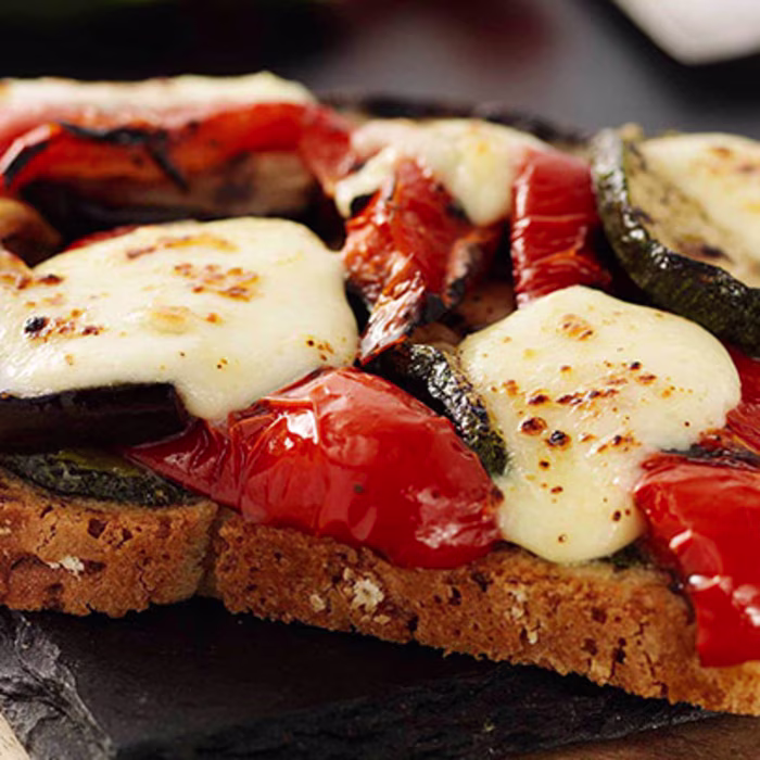 Roasted Vegetable and Mozzarella Toastie