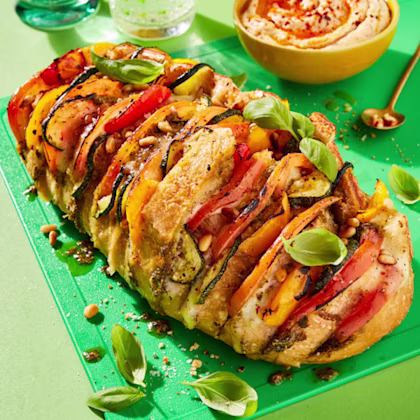 Med Veg Stuffed Loaf