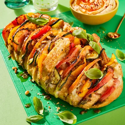 Med Veg Stuffed Loaf
