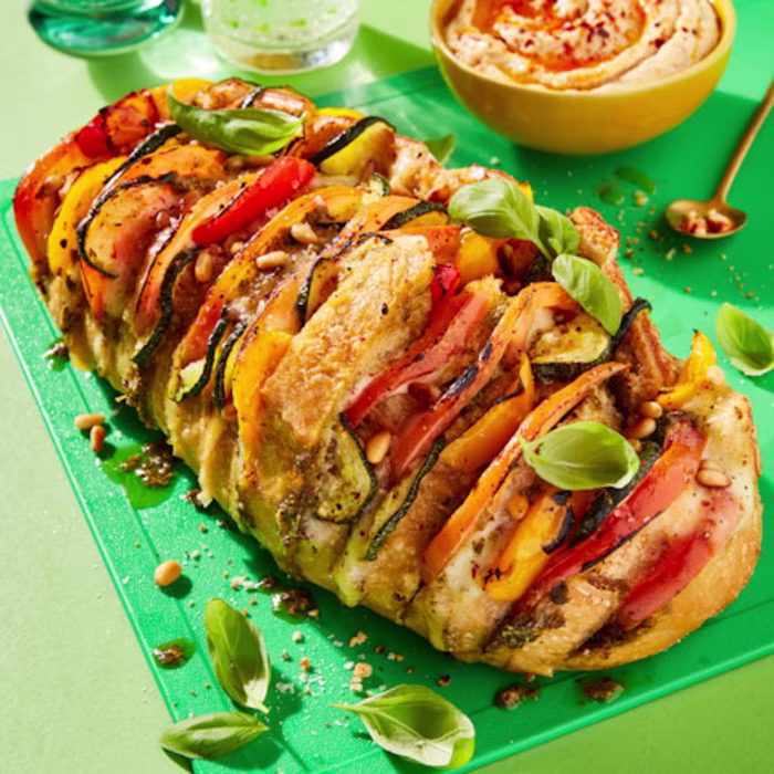 Med Veg Stuffed Loaf