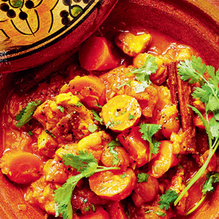 Chicken, Carrot and Apricot Tagine