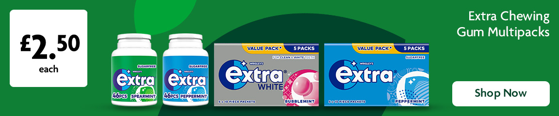 Chewing gum promotional banner