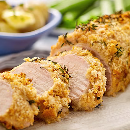 Pork Fillet with a Parmesan Crust
