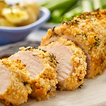 Pork Fillet with a Parmesan Crust