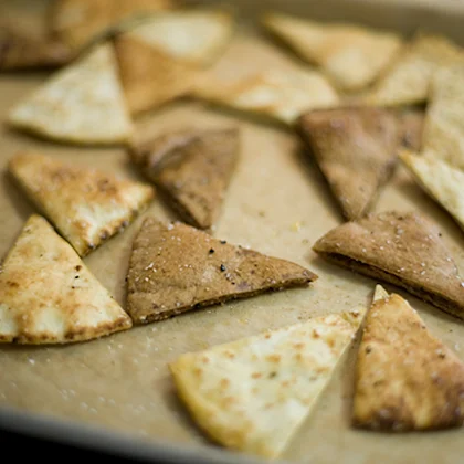 Baked Pitta Triangles