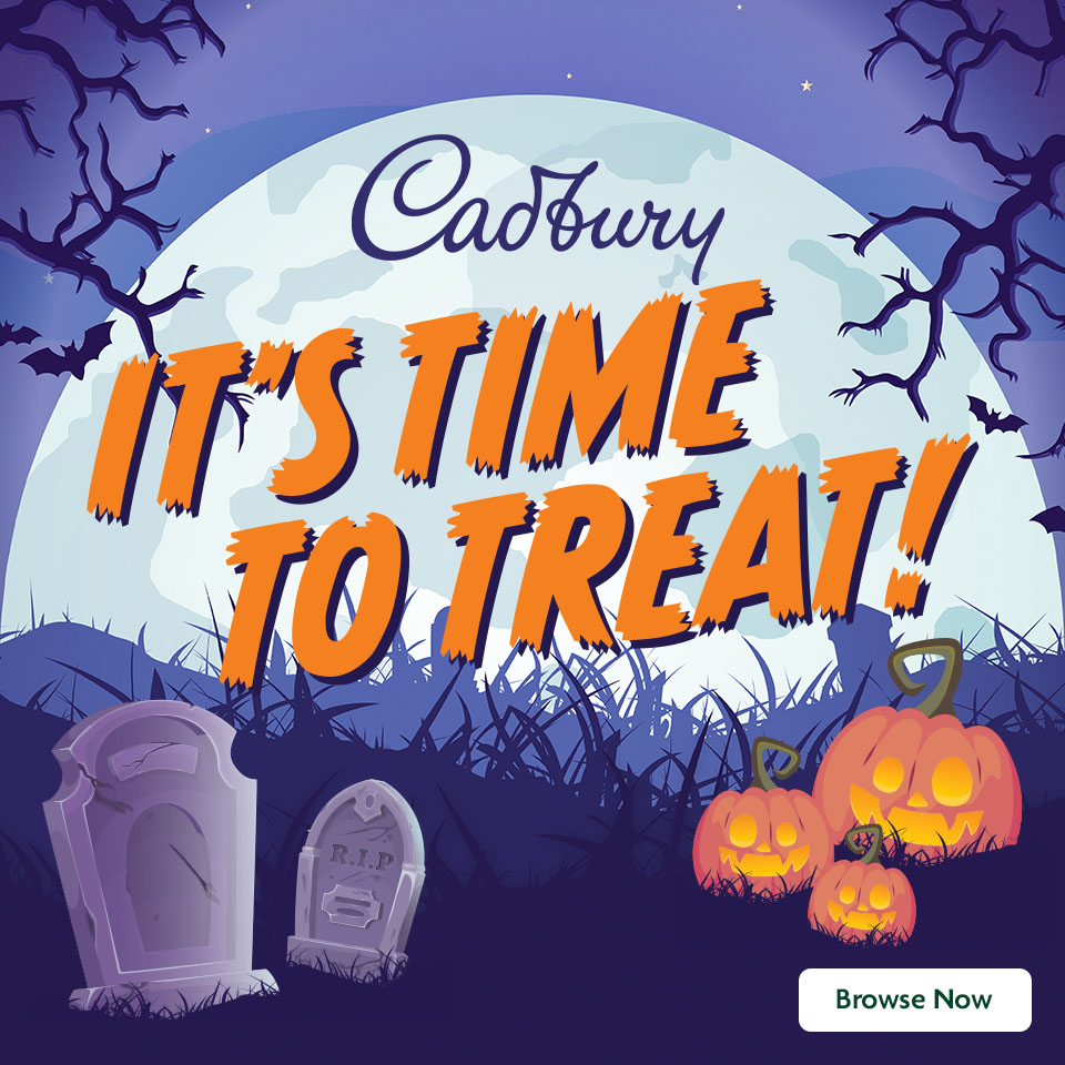 Cadbury Halloween promotional banner