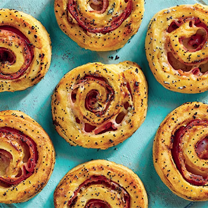Baked Ham and Cheese Rollups