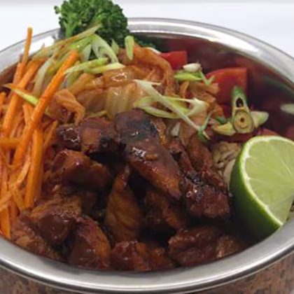 Spicy Korean Pork Buddha Bowl