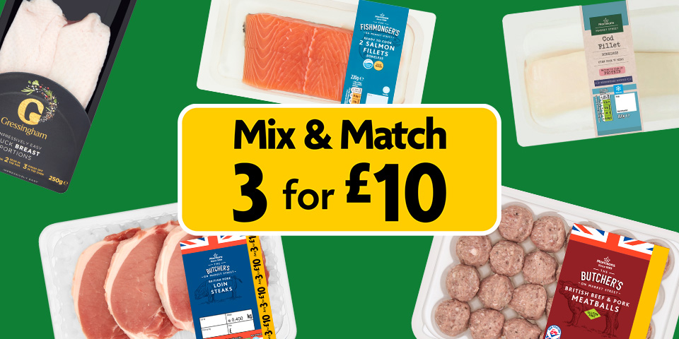 Mix & Match 3 for £10