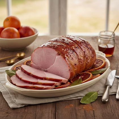 Ginger Bread & Blood Orange Glazed Gammon