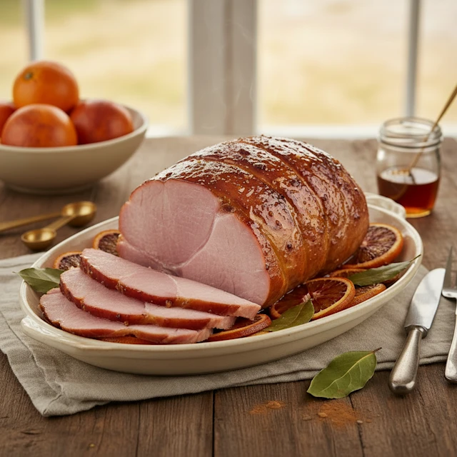 Ginger Bread & Blood Orange Glazed Gammon