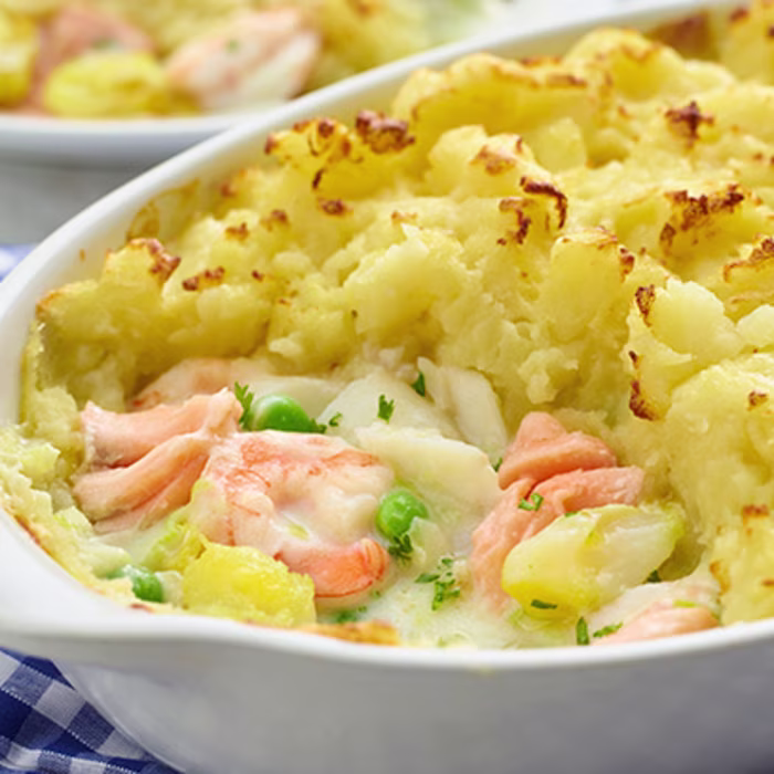 Fish Pie with Buttery Mash