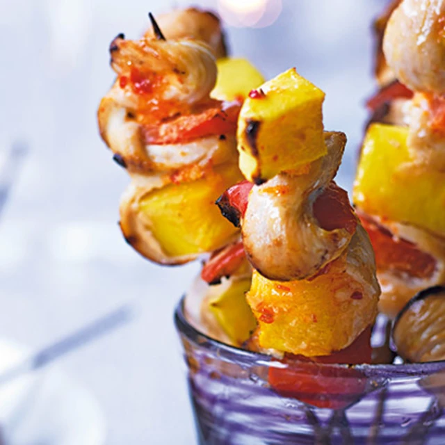 Chicken Mango Skewers