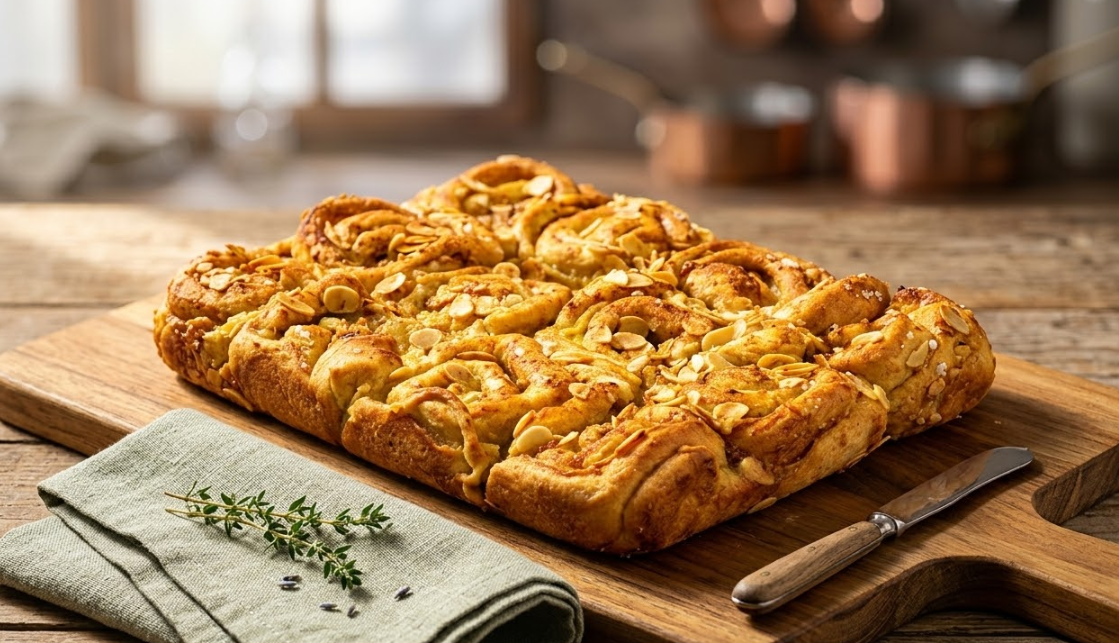 Almond, Marmalade and Cinnamon Swirls