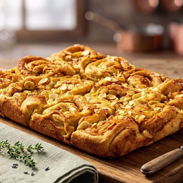 Almond, Marmalade and Cinnamon Swirls