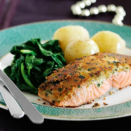Salmon Fillet with a Horseradish Crust