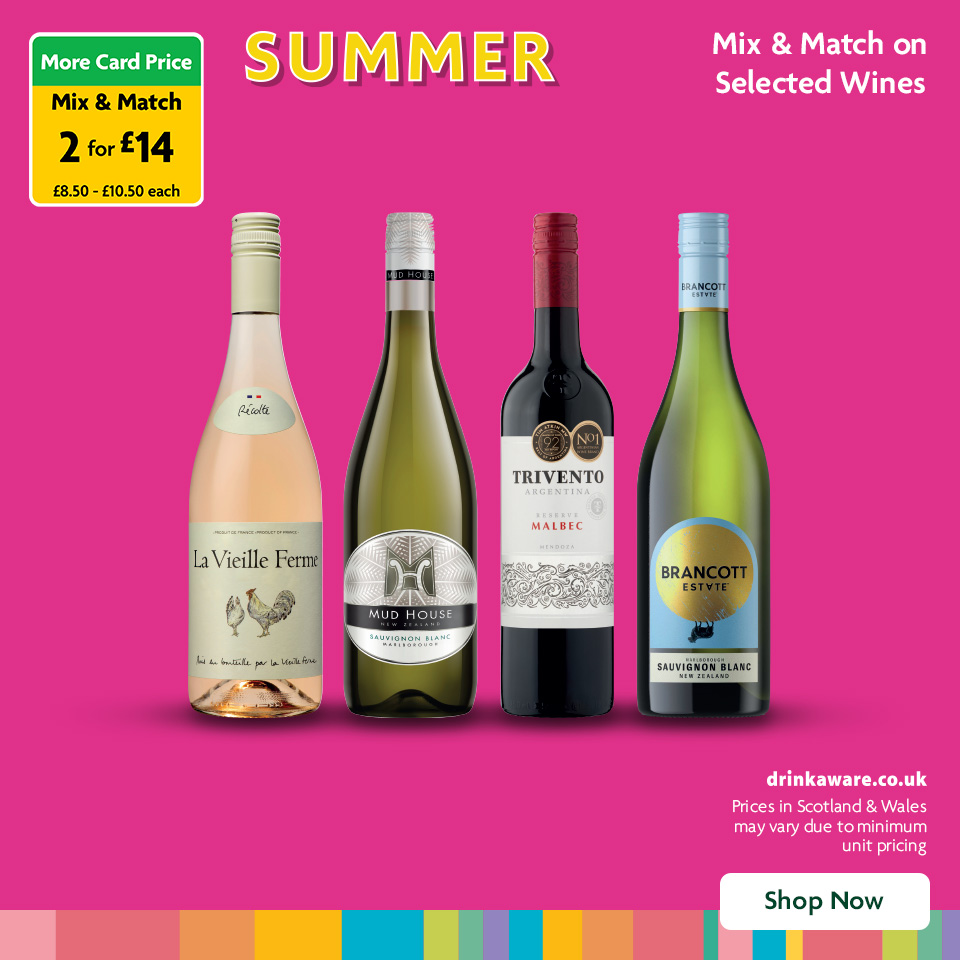 2 for £14 Mix & Match on Selected Wines