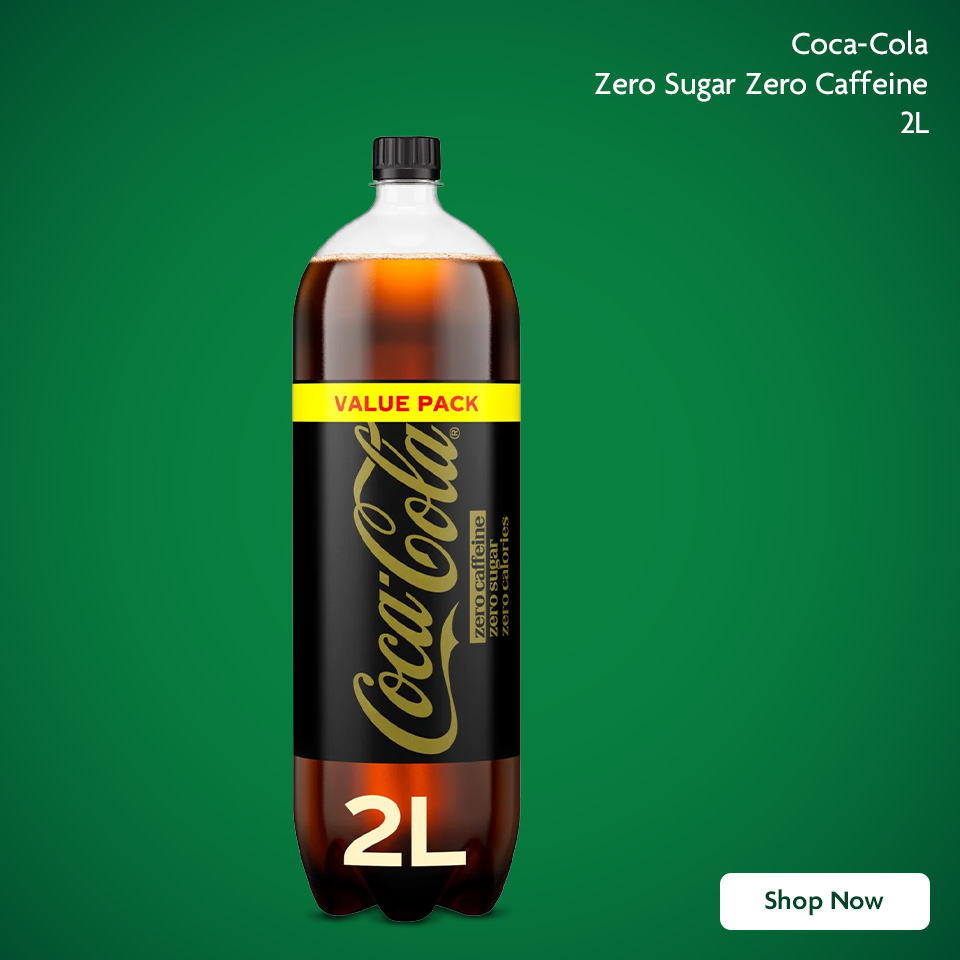 Coke Caffeine Free Promotional Banner