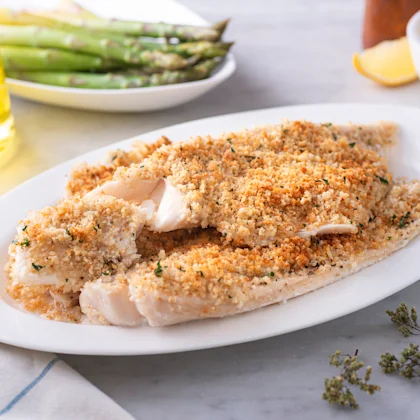 Spanish Baked Hake with Garlic Roast Potatoes