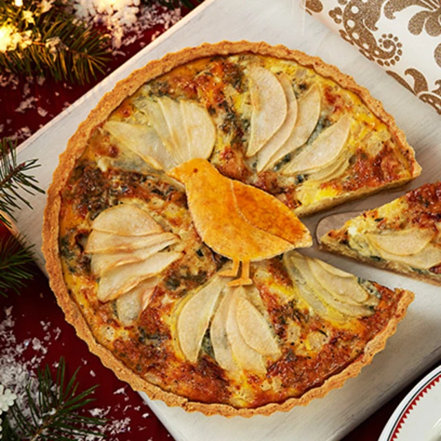 Pear, Caramelised Shallot and Blue Cheese Tart