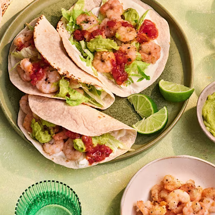 Salt & Pepper Prawn Tacos