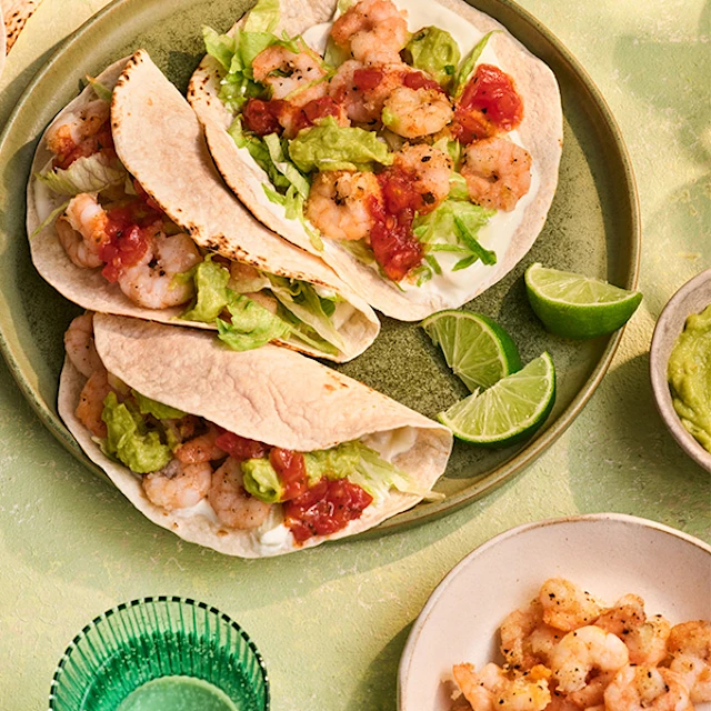 Salt & Pepper Prawn Tacos