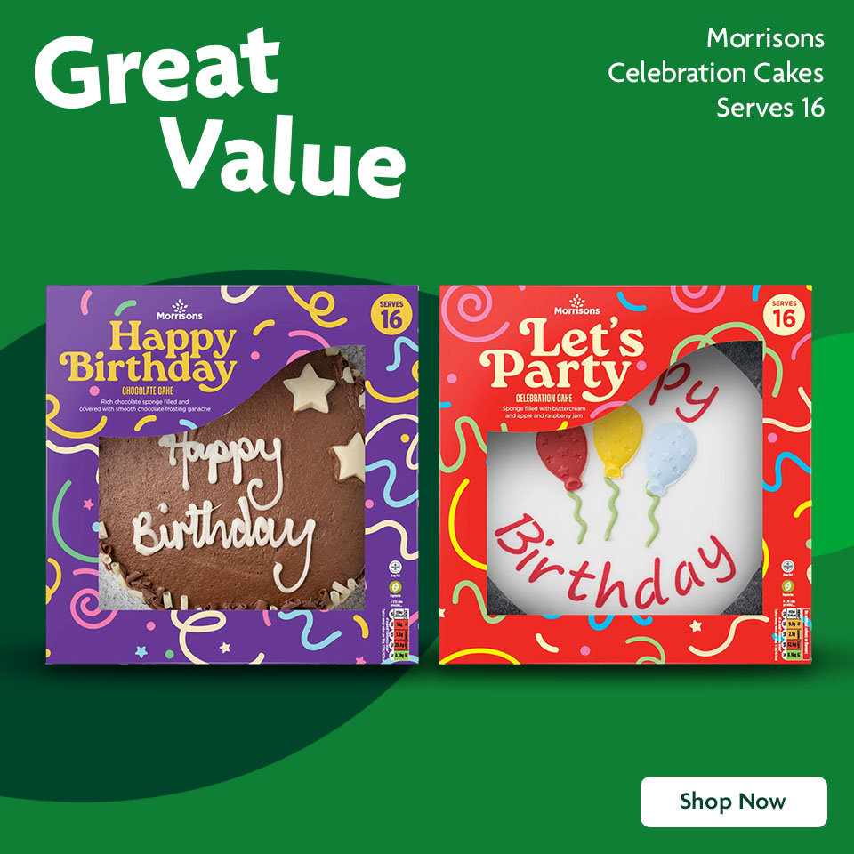 Morrisons Cake Promotional Banner