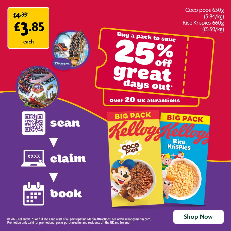 Kelloggs promotional banner