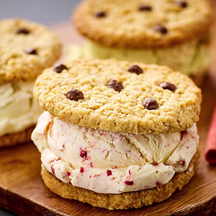 Chocolate Chip Cookie Ice Cream Sandwich
