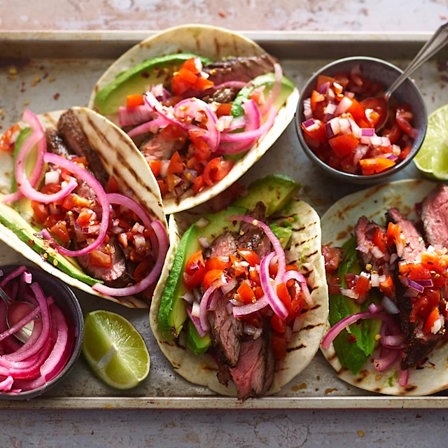 Steak Tacos with Creamy Avocado
