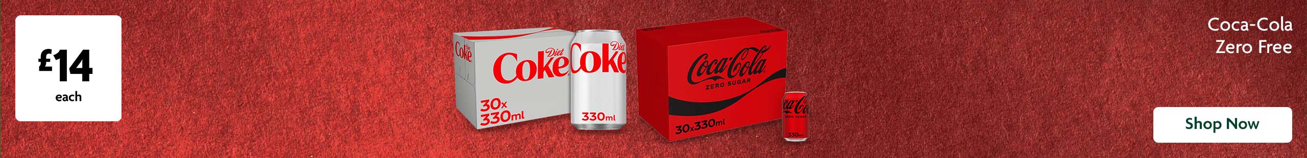 Coke promotional banner 