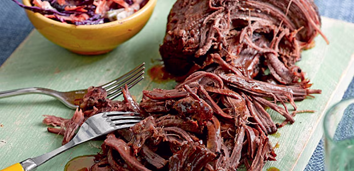 slow cooked pulled beef