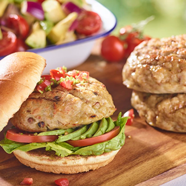 Chicken and Avocado Burgers
