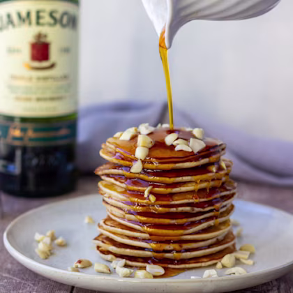 Whiskey Maple Syrup Pancakes