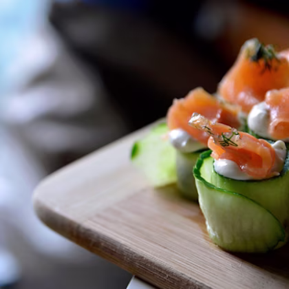 Smoked Salmon Cucumber Bites