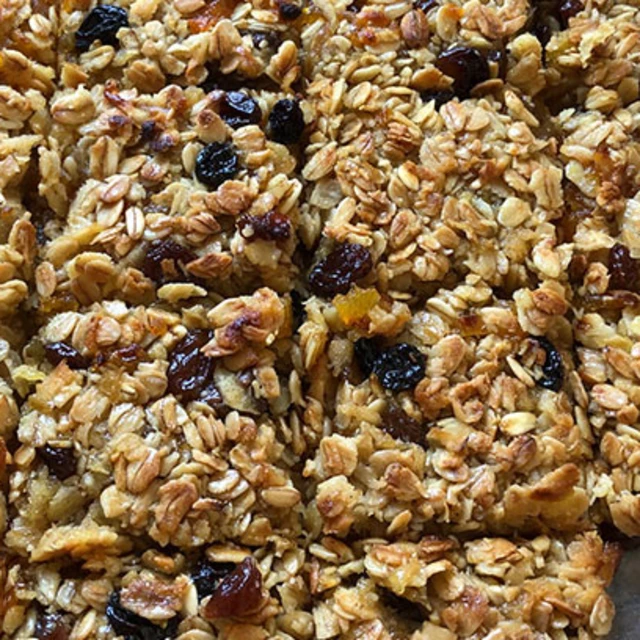 Fruit-packed Flapjacks
