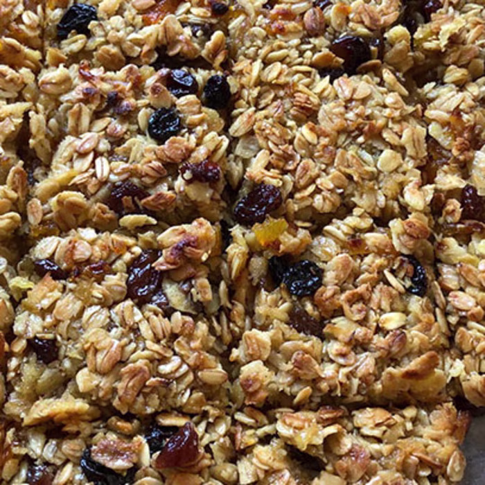 Fruit-packed Flapjacks