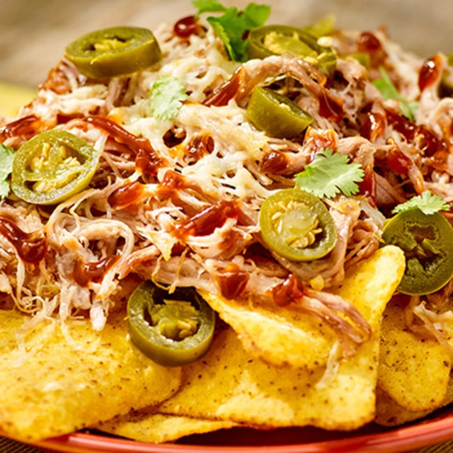 Nachos with Pulled Pork and Cheese - For Farmers