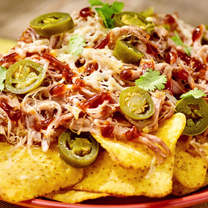Nachos with Pulled Pork and Cheese - For Farmers