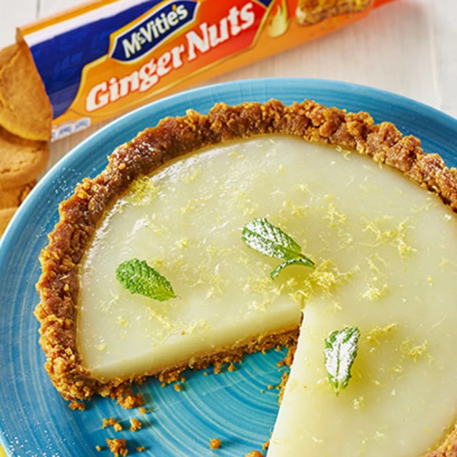 Ginger Nuts and Lemon Crunch Vegan Tart