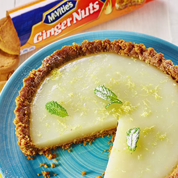 Ginger Nuts and Lemon Crunch Vegan Tart