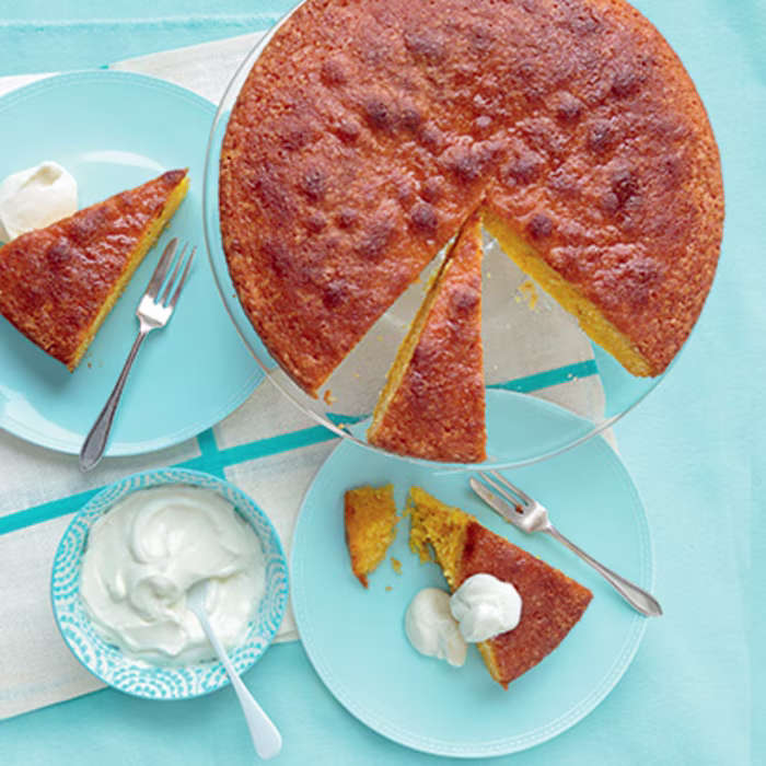 Gluten Free Lemon Polenta Cake