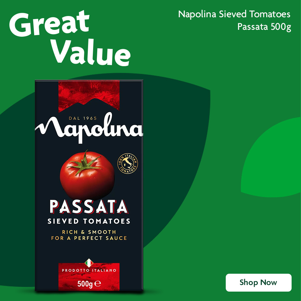 Napolina promotional banner