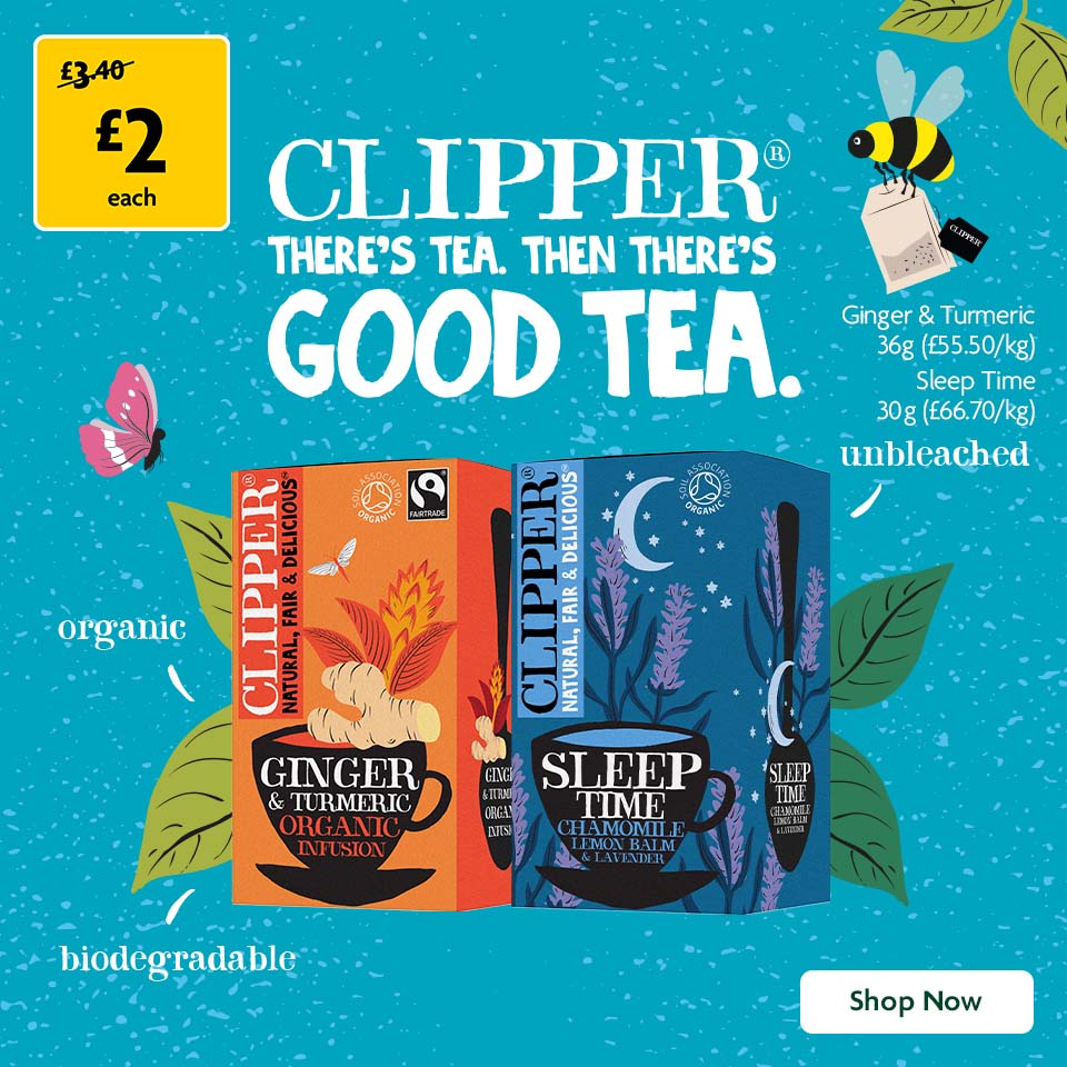 Clipper Tea Promotional Banner 