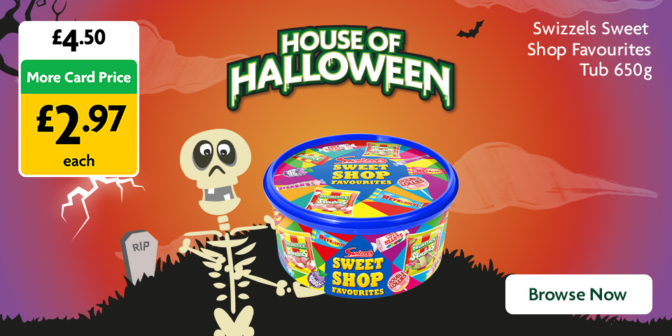 Halloween Swizzels Sweet Tub