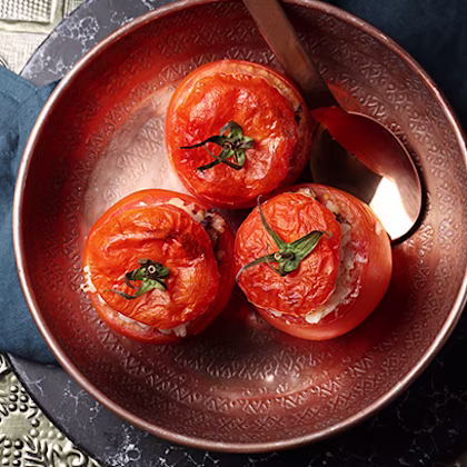 Goats Cheese Stuffed Tomatoes